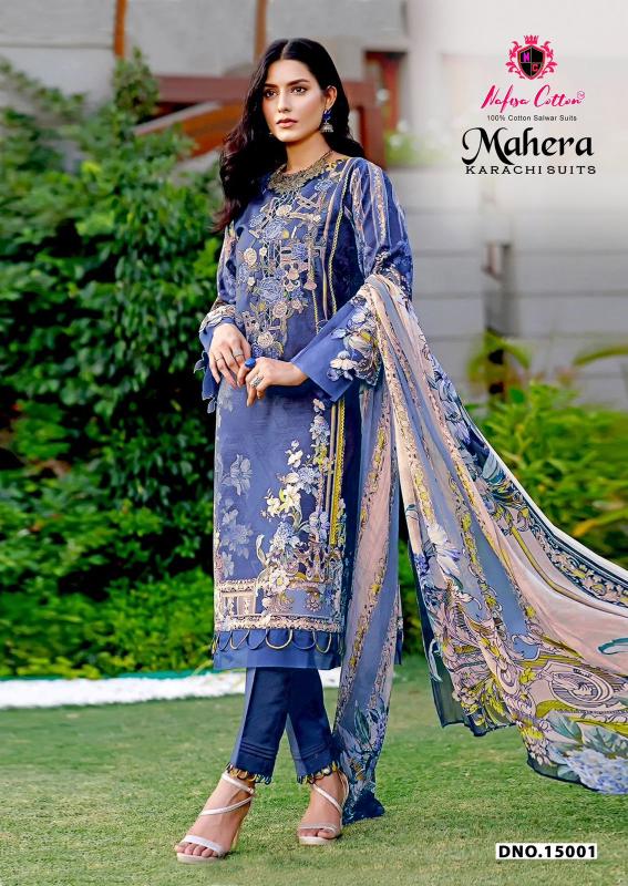 Nafisa mahera vol-15 karachi dress material wholesale facebook